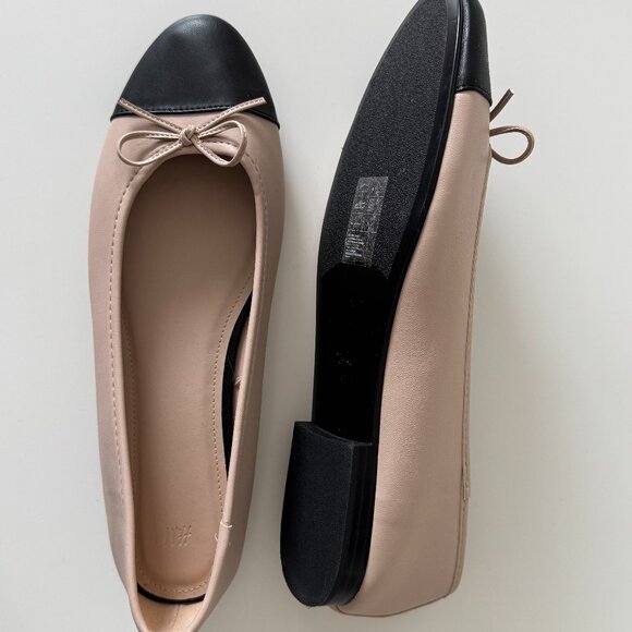 H&M Beige and Black Ballet Flats - Picture 6 of 6